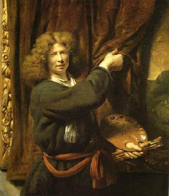 Cornelis Bisschop Self portrait as Zeuxis China oil painting art